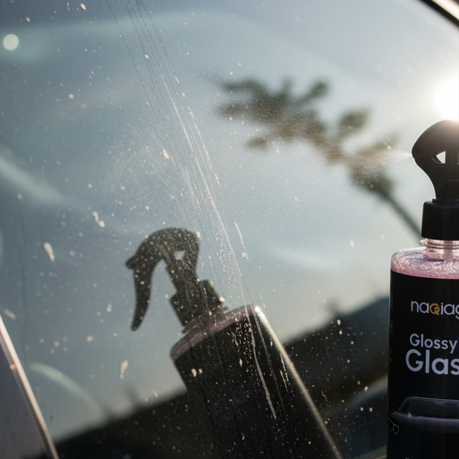 Spray Glossy Glass – nettoyant vitres voiture anti-traces brillant